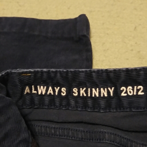 Gap navy Always Skinny Corduroy 26/2 - Picture 2 of 5